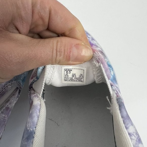 Vans Asher Heart Tie Dye Multi Canvas Slip On Skate Shoes-Asst Sz 6 - Picture 8 of 8